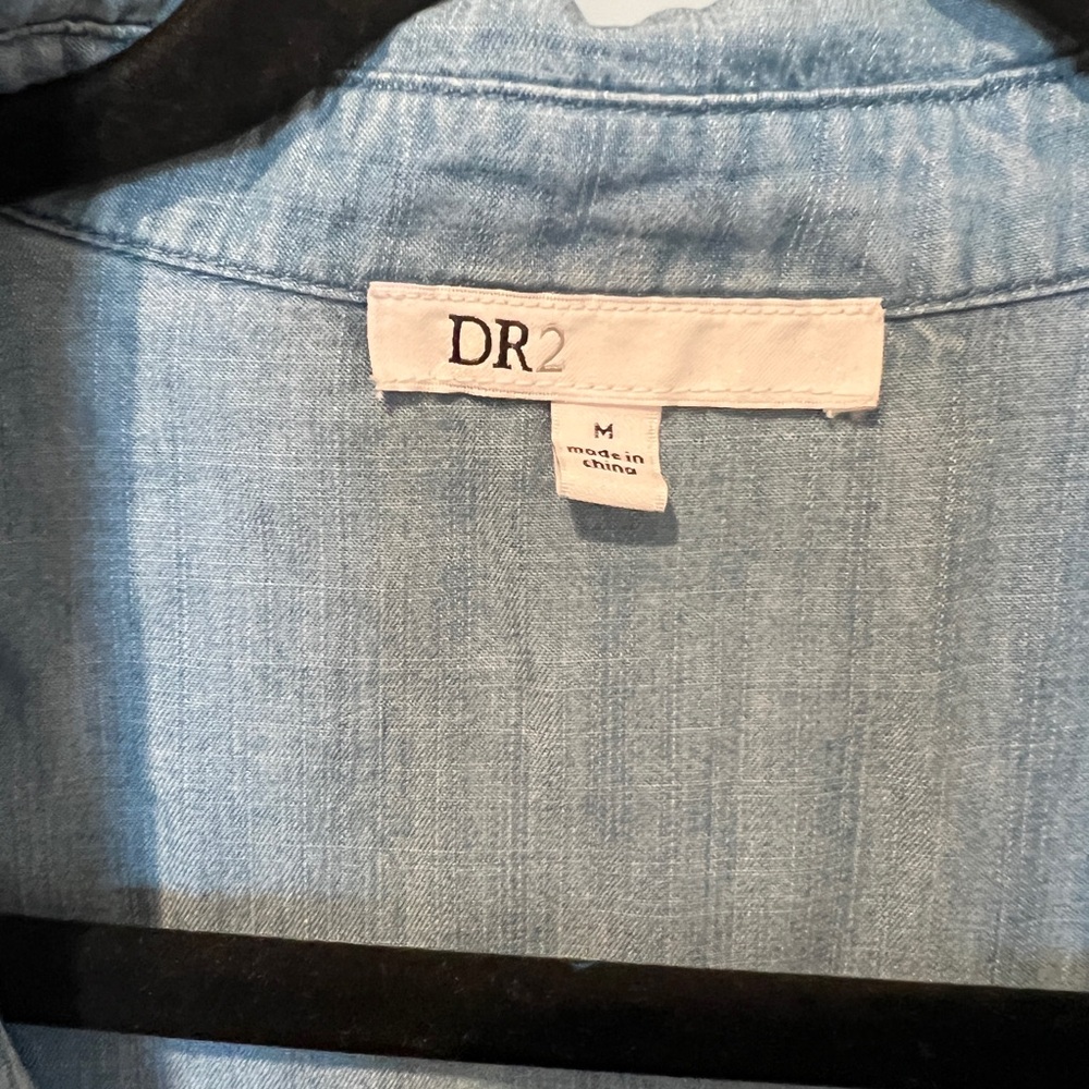 Light Blue/Jean Chambray Button Up Shirt - Picture 2 of 5